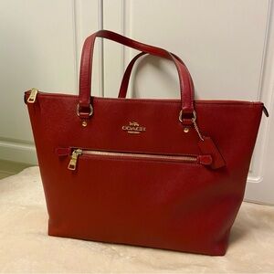 Coach Red Tote Bag